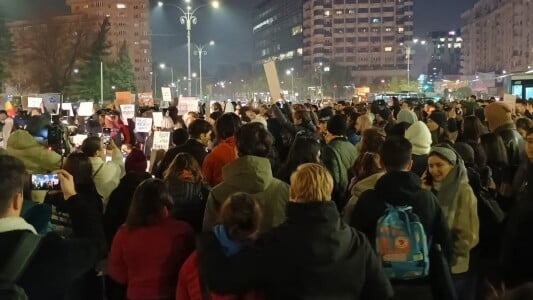 VIDEO. Proteste de amploare împotriva lui Călin Georgescu în București, ...