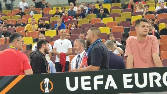 Spectator de marcă la FCSB – Rigas FS! Mihai Stoica s-a dus direct la ...