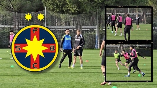 Contre tari la antrenamentul FCSB din Antalya! Adrian Șut și Daniel ...