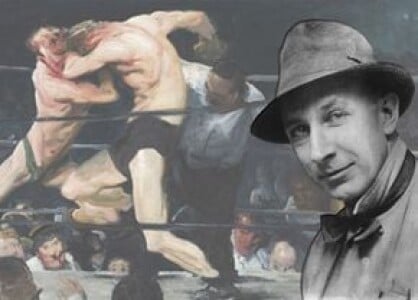 Povestea pictorului George Bellows, artist pe teren la baschet și baseball, ...